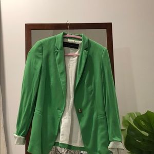 Green Zara blazer